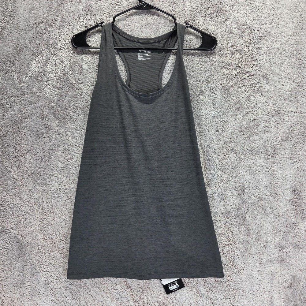 Arc'teryx Tank Top Womens XL Black Taema Scoop Neck Lightweight Running Hiking